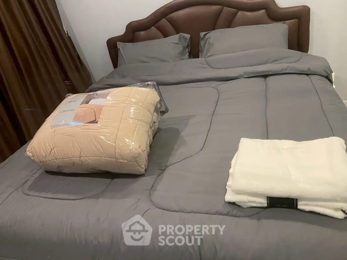 Cozy bedroom with elegant bedding and plush comforter set