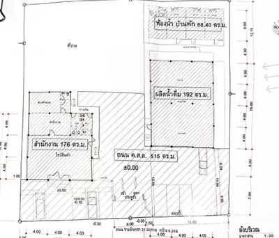 Architectural floor plan with detailed measurements and layout for residential property