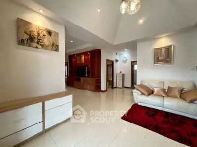 Spacious living room with elegant decor and modern furnishings