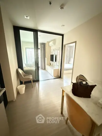 Modern apartment interior with open layout and stylish decor