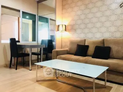 Modern living room with stylish decor and comfortable seating