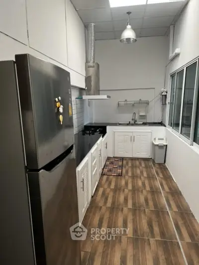 Modern kitchen with sleek design and stainless steel appliances