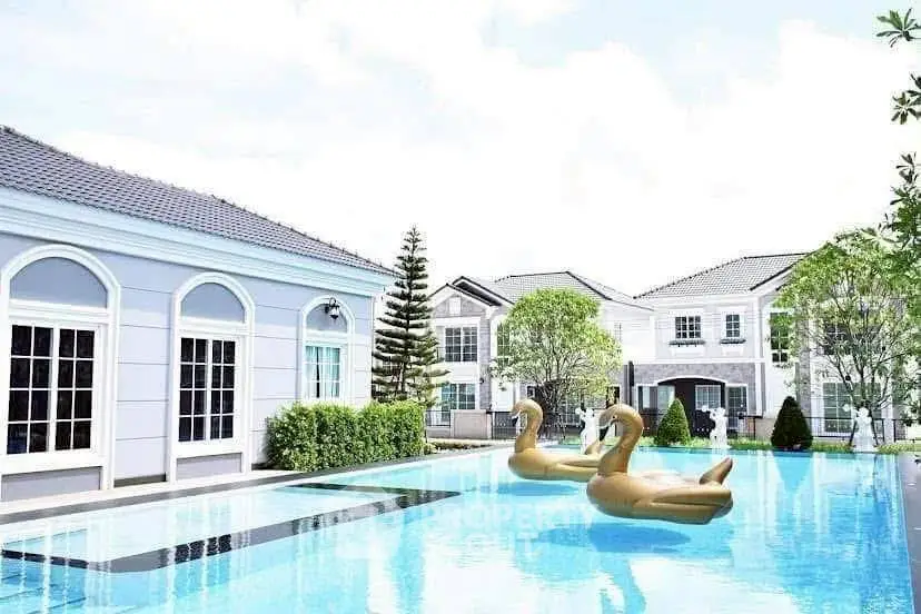 Luxurious residential complex with elegant pool and stylish architecture, perfect for upscale living.