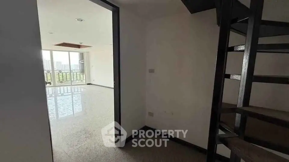 Spacious modern apartment with open layout and city view