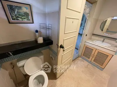 Cozy bathroom with modern fixtures and elegant decor