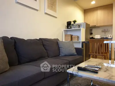 Cozy living room with modern furniture and stylish decor