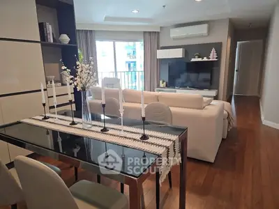 Modern living room with elegant decor and natural light