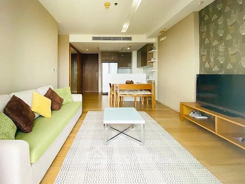 Spacious modern living room with stylish decor and open layout