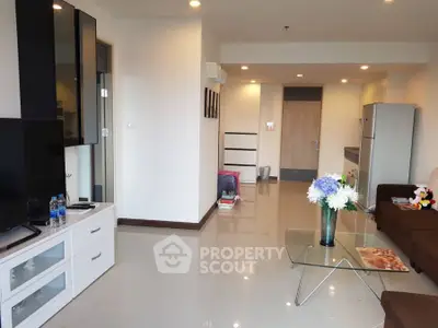 Spacious modern living room with sleek design and open layout, perfect for contemporary living.