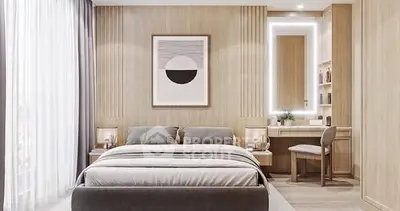 Luxurious modern bedroom with elegant decor and natural light.