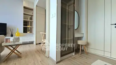 Modern apartment interior with stylish decor and wooden flooring