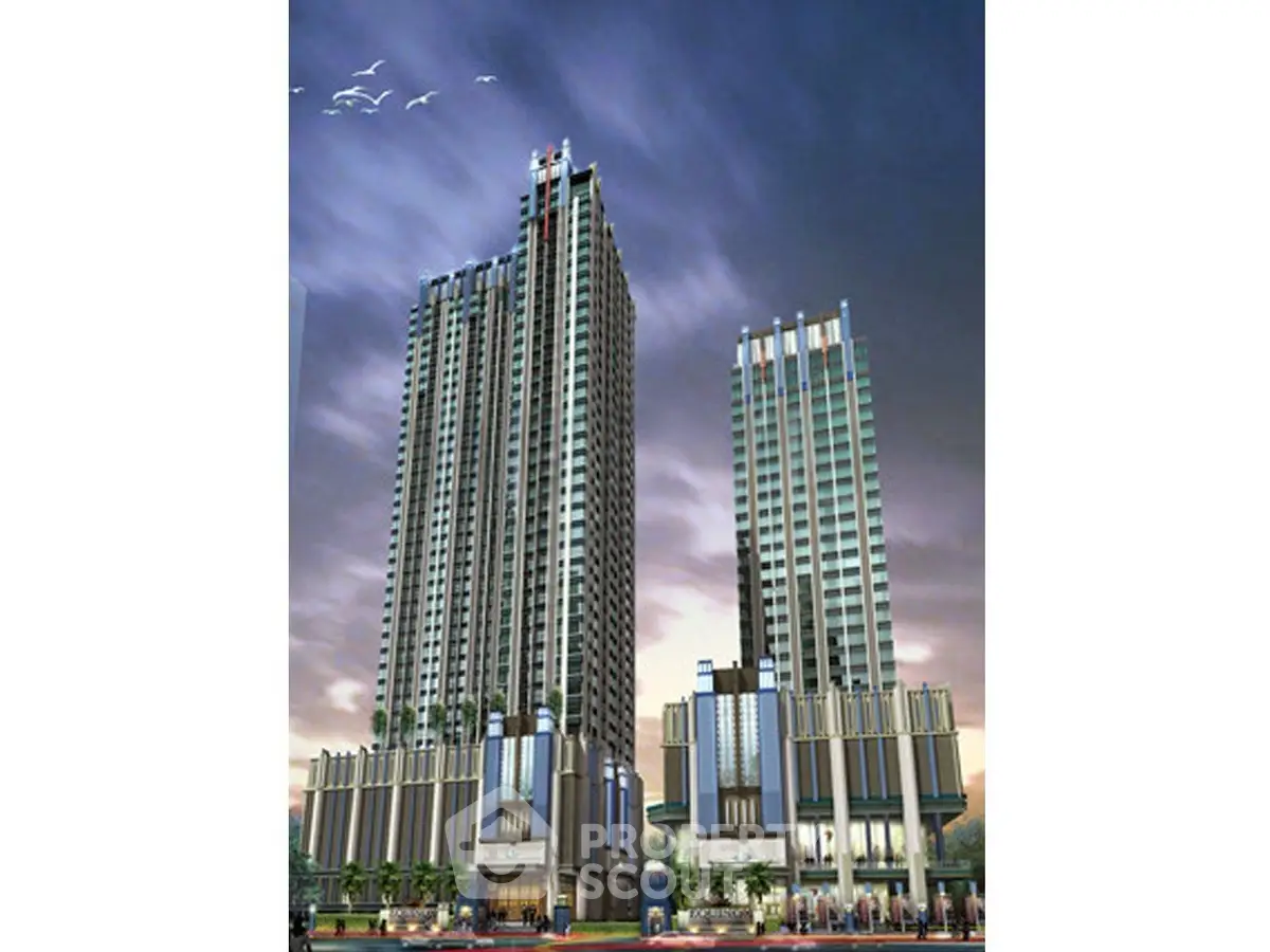 Stunning high-rise buildings with modern architecture and cityscape view.