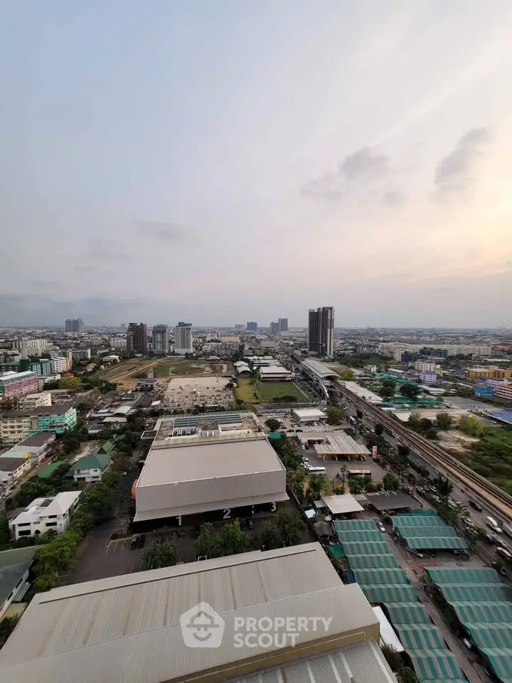 Stunning cityscape view from high-rise building showcasing urban landscape and skyline.