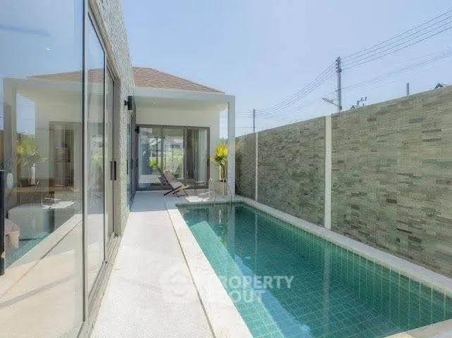 Luxurious modern villa with private pool and sleek design, perfect for relaxation and entertainment.