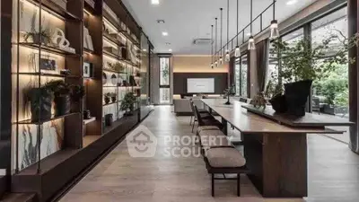 Luxurious modern living room with open layout and stylish decor