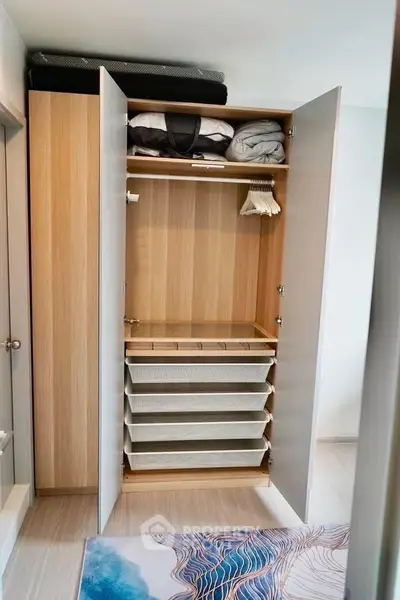 Spacious modern wardrobe with ample storage and sleek design