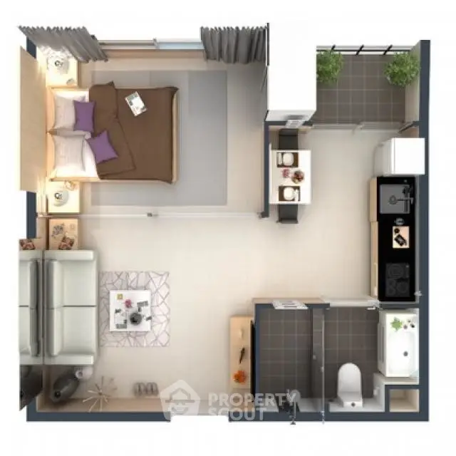  1 Bedroom Condo at Jw Condo ดอนเมือง เจ ดับบลิว ดอนเมือง-1