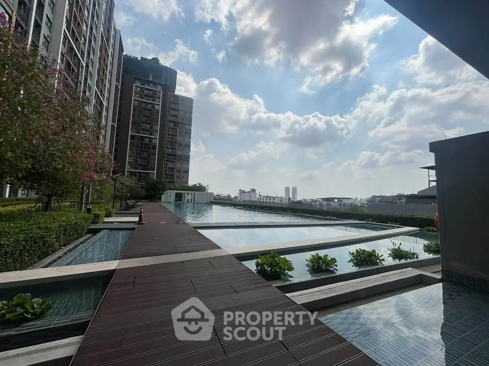 Luxurious rooftop pool with stunning city views and modern architecture.