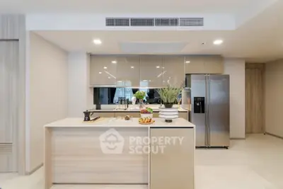 Modern kitchen with sleek design and stainless steel appliances