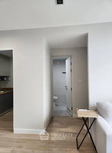 Modern apartment interior with open layout and minimalist design