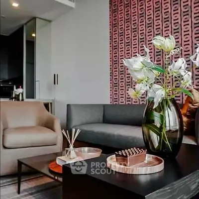 Modern living room with stylish decor and elegant furniture