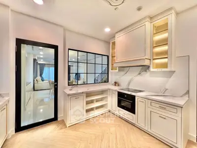 Luxurious modern kitchen with sleek design and open layout