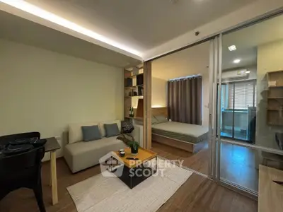 Modern studio apartment with open layout and stylish decor
