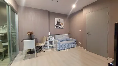Modern living room with stylish decor and cozy seating area