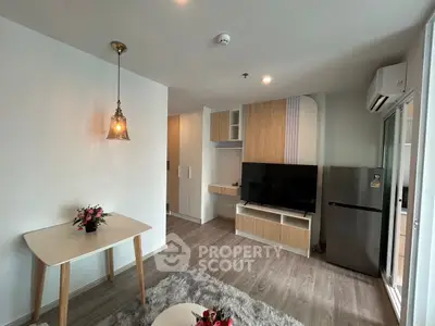 Modern living room with stylish decor and open layout