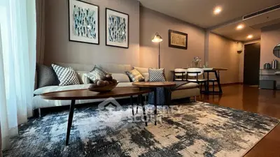 Stylish living room with modern decor and cozy seating area