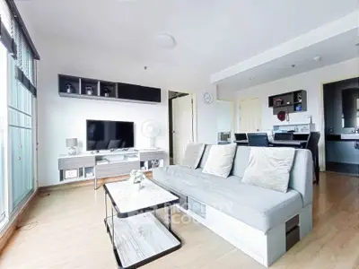 Modern living room with sleek furniture and open layout, perfect for contemporary living.