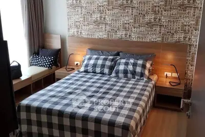 Modern bedroom with stylish decor and cozy ambiance