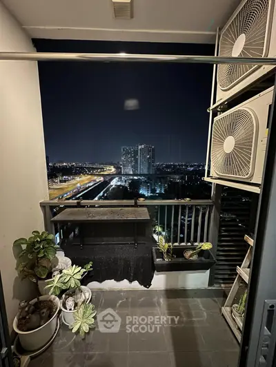 Charming balcony with city view, perfect for relaxing evenings.