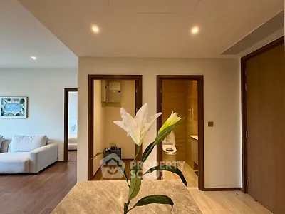 Modern apartment interior with open living area and elegant decor