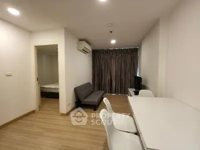 Modern living room with stylish decor and cozy ambiance