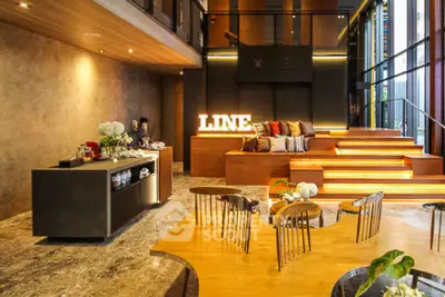 Luxurious modern living room with stylish decor and elegant lighting