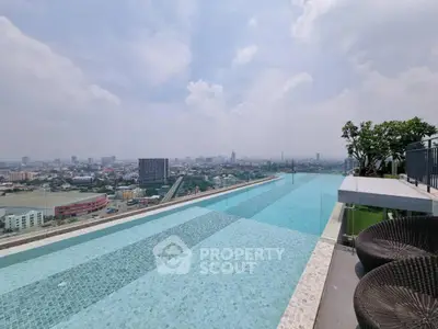 Stunning rooftop infinity pool with panoramic city views