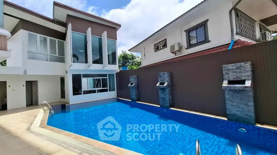 Luxurious villa with private pool and modern architecture, perfect for upscale living.