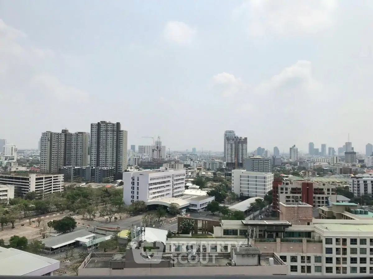 Stunning cityscape view showcasing urban skyline and high-rise buildings.
