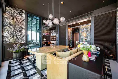 Luxurious modern living room with elegant decor and stunning design elements.