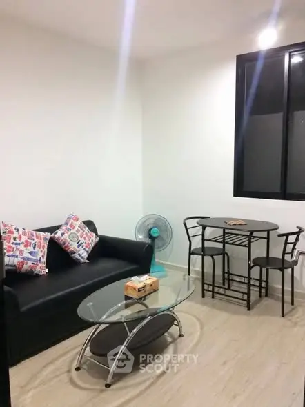 Cozy living room with modern furniture and stylish decor