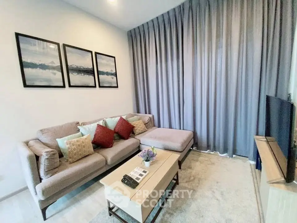 Cozy living room with stylish decor and comfortable seating