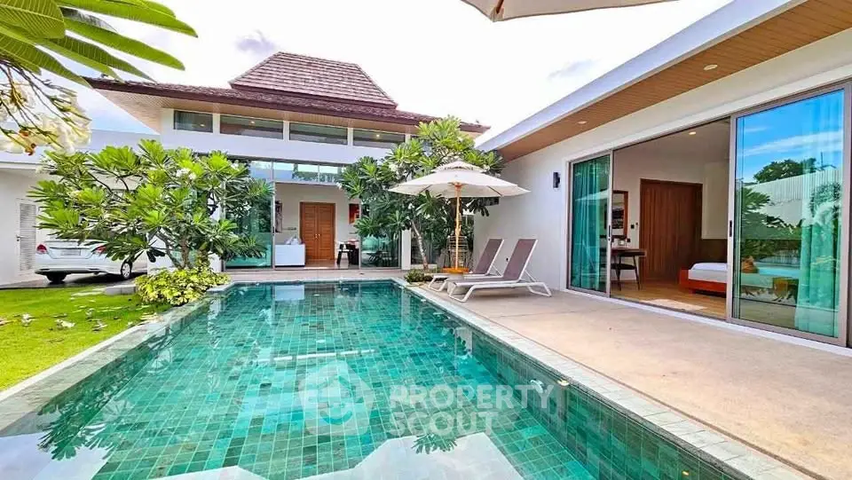 Luxurious villa with private pool and modern design, perfect for relaxation and comfort.