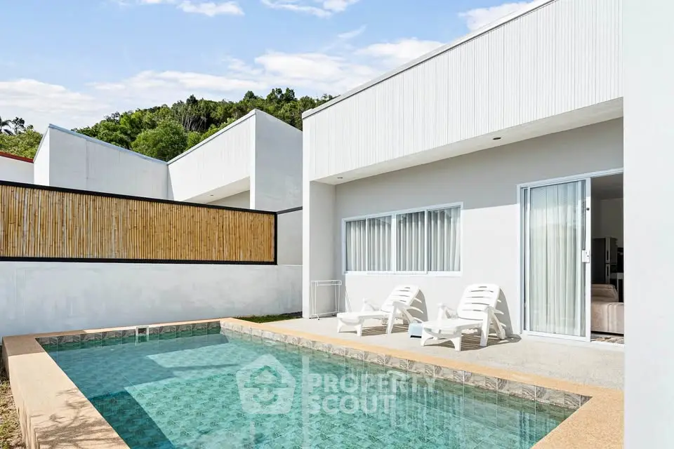 Modern villa with private pool and minimalist design