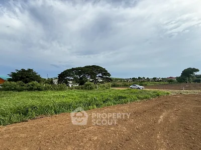 Expansive plot of land with lush greenery and open sky, ideal for development opportunities.