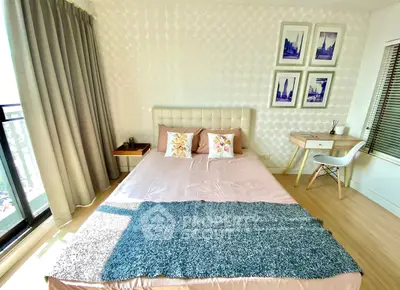 Bright and cozy bedroom with modern decor and natural light