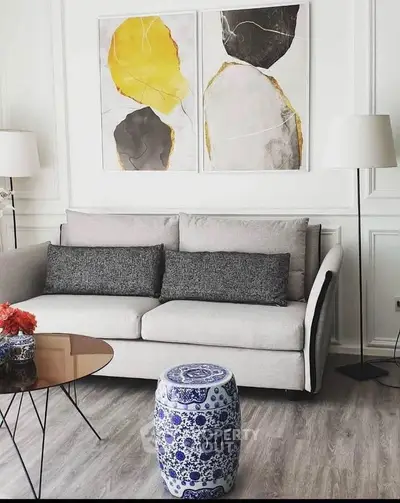 Stylish living room with modern decor and elegant furniture