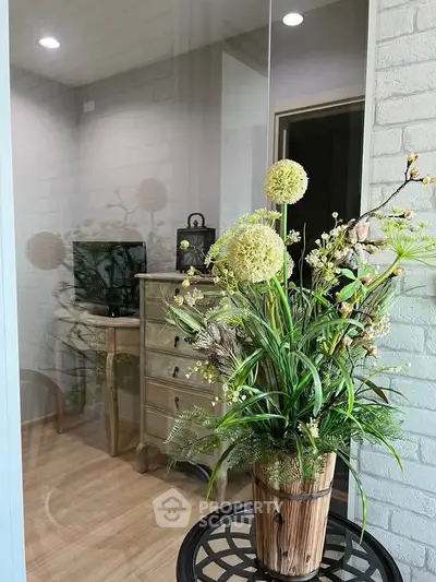 Charming interior with elegant decor and stylish furniture, perfect for a cozy living space.