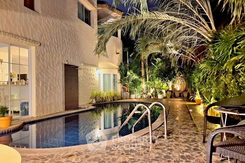Luxurious villa with private pool and lush garden, perfect for serene living and entertaining.