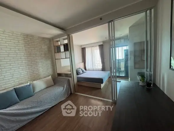 Modern studio apartment with open layout and stylish decor